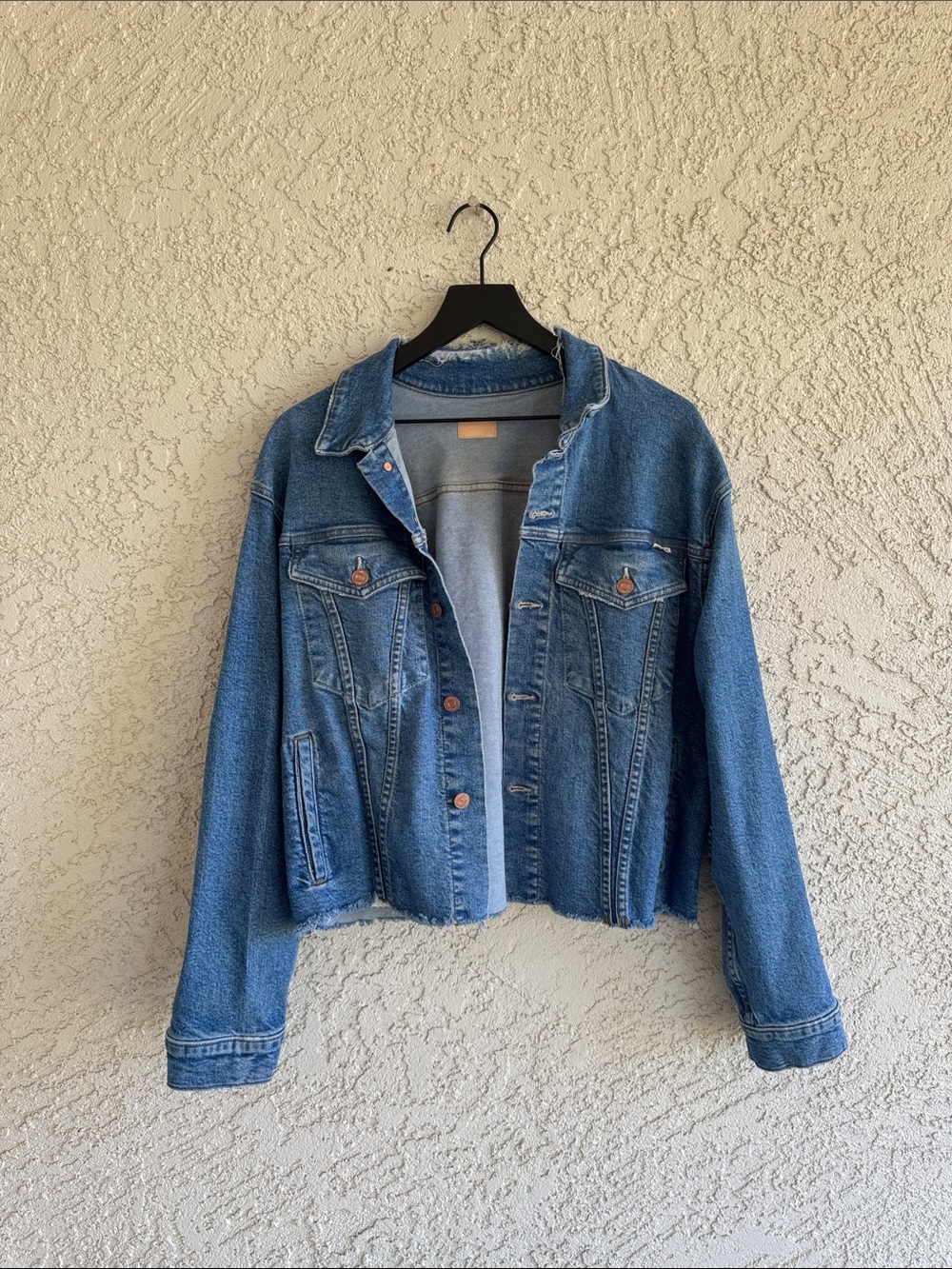 Mother The Cut Drifter Denim Jacket size Large